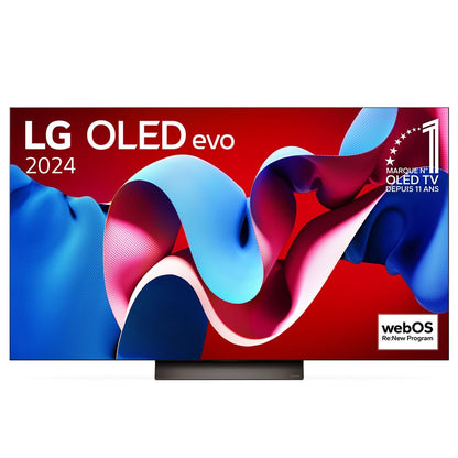 TV OLED Evo LG OLED55C4 139 cm 4K UHD Smart TV 2024 Noir et Brun